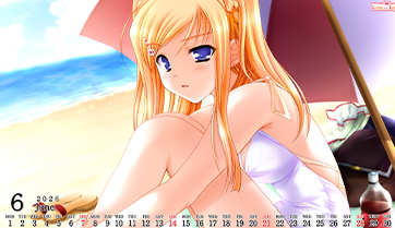 ランプオブシュガーファンクラブサイトに06月版カレンダー壁紙を公開しました！